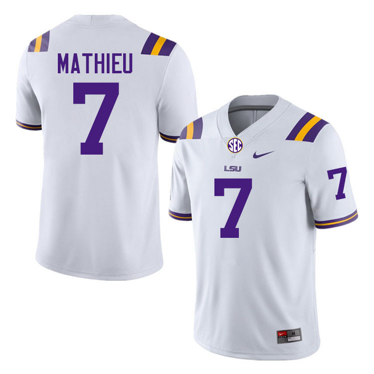 Tyrann Mathieu LSU Tigers Jersey,Louisiana State University Tigers Football Jersey-White